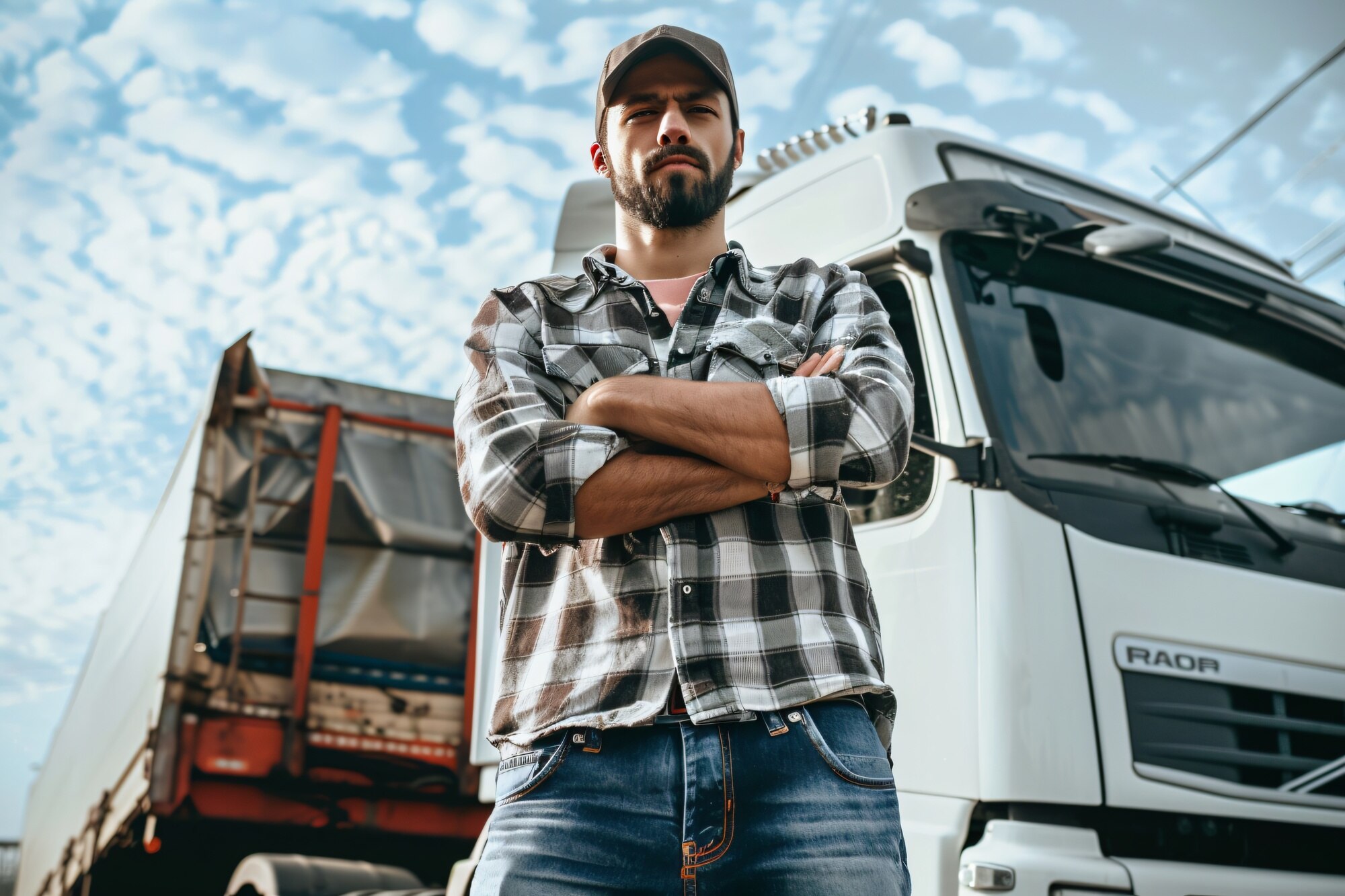 hombre trabajando como conductor camion posando 23 2151489670